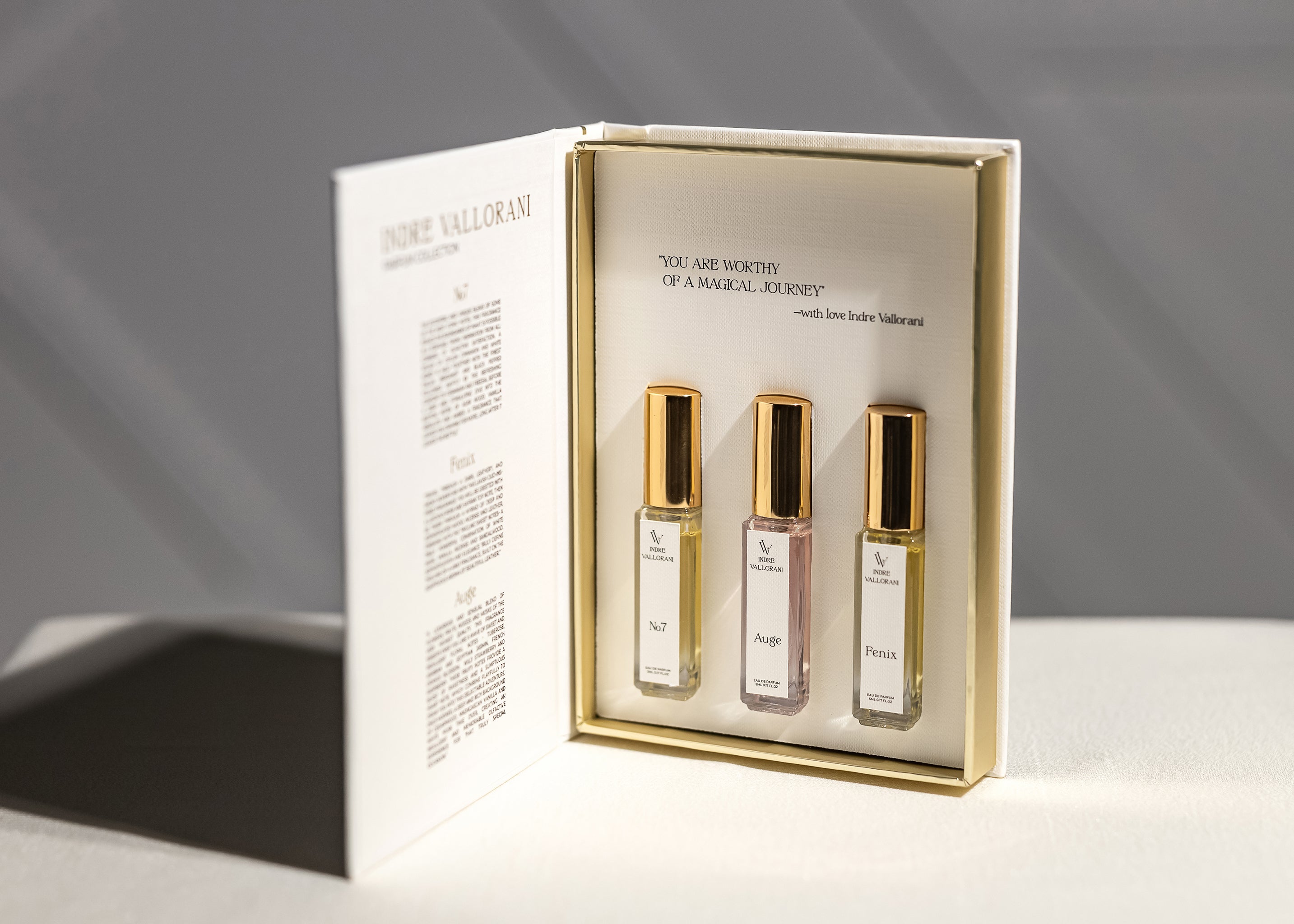 TRILOGY SET PARFUM CREATOR BY INDRE VALLORANI